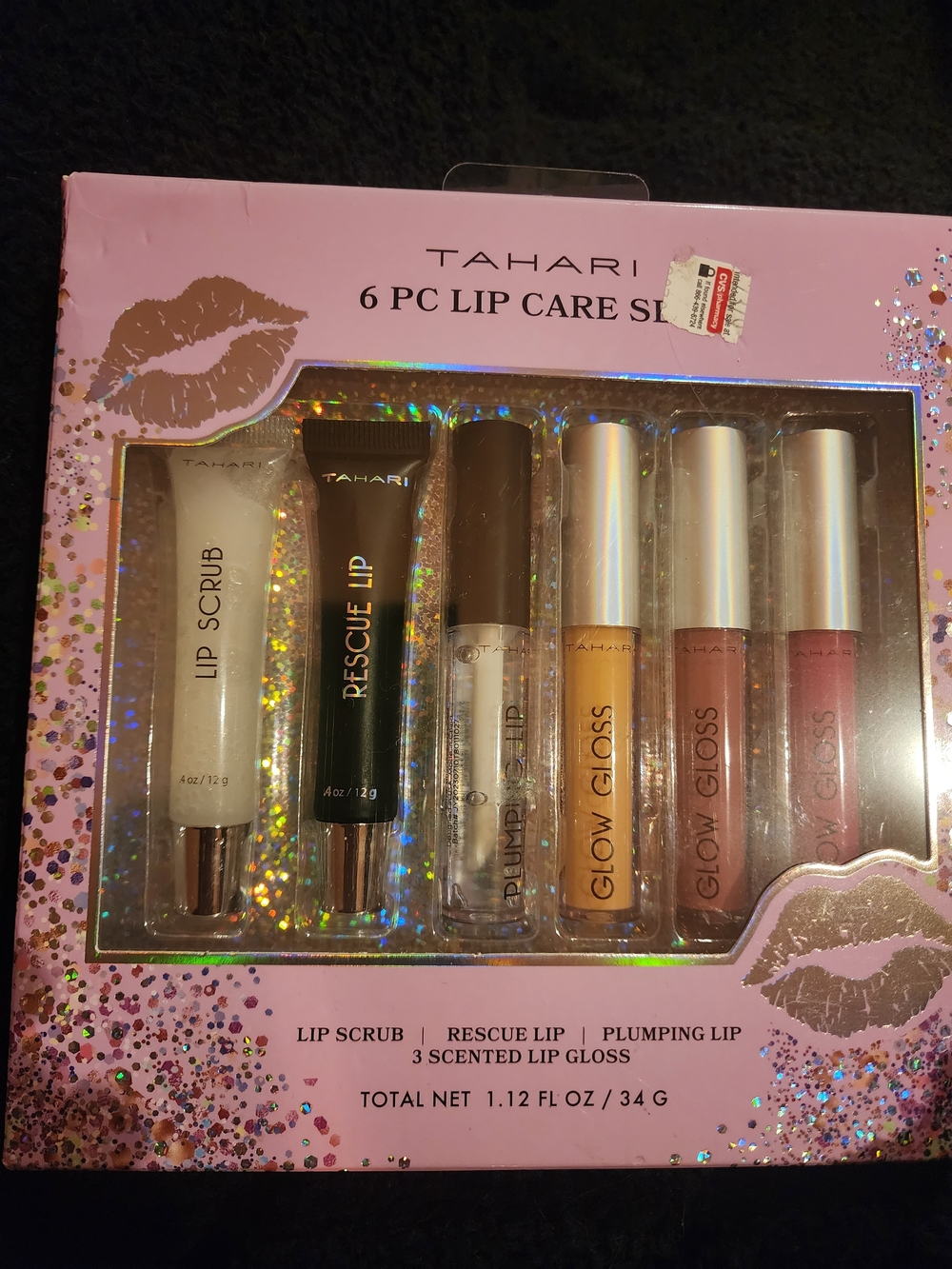 Tahari 6-Piece Lip Care Set - Pink Packaging